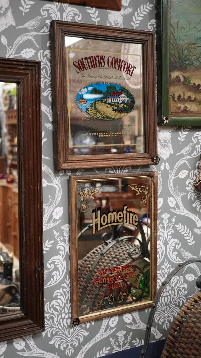 Pair of small Pub Mirrors - Image 1