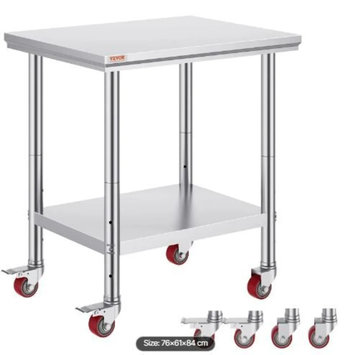 Stainless Steel Work Table 30 x 24 x 33 Inch - Image 4