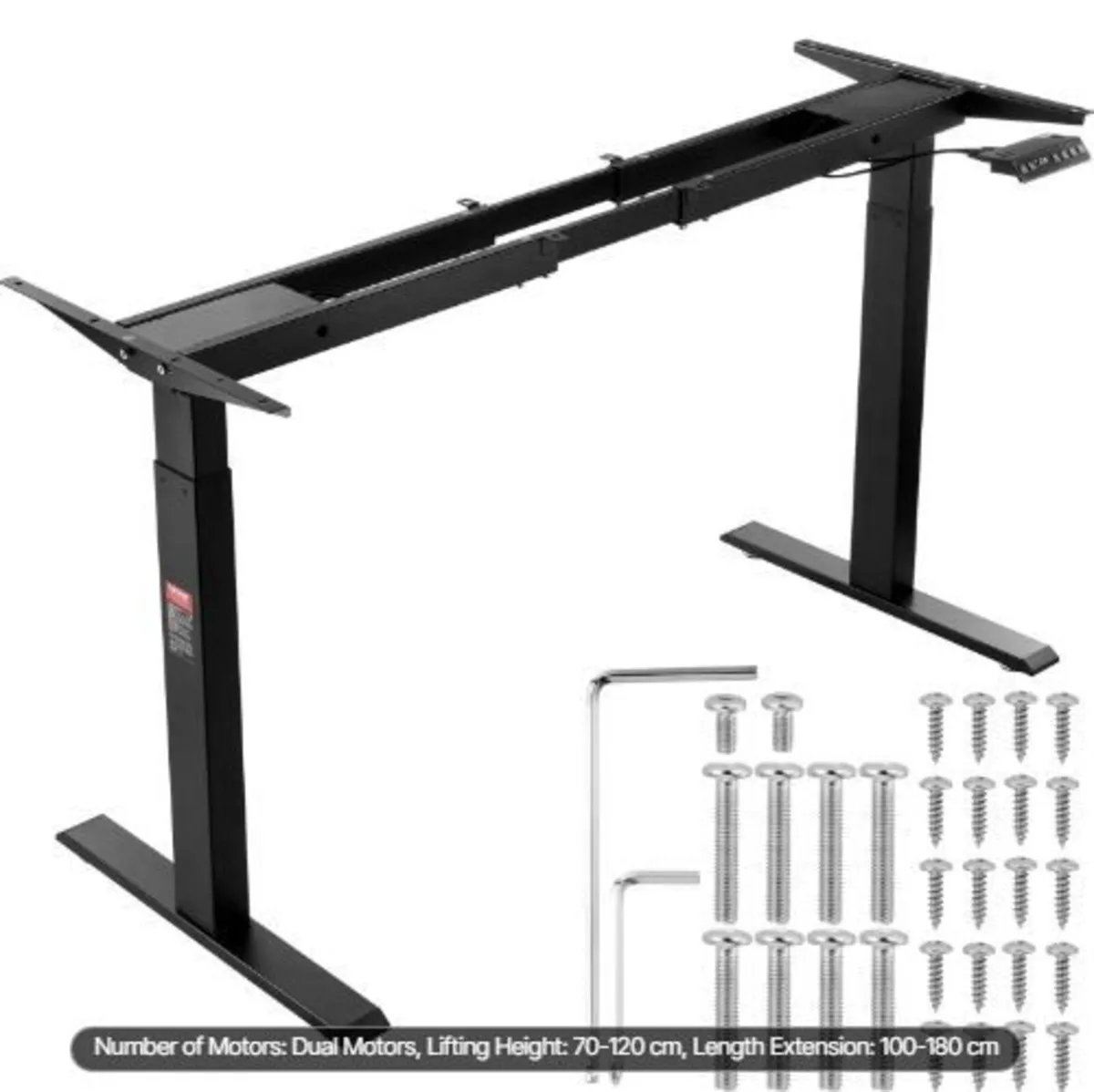 Electric Standing Desk Frame Dual Motor Adjustable - Image 1
