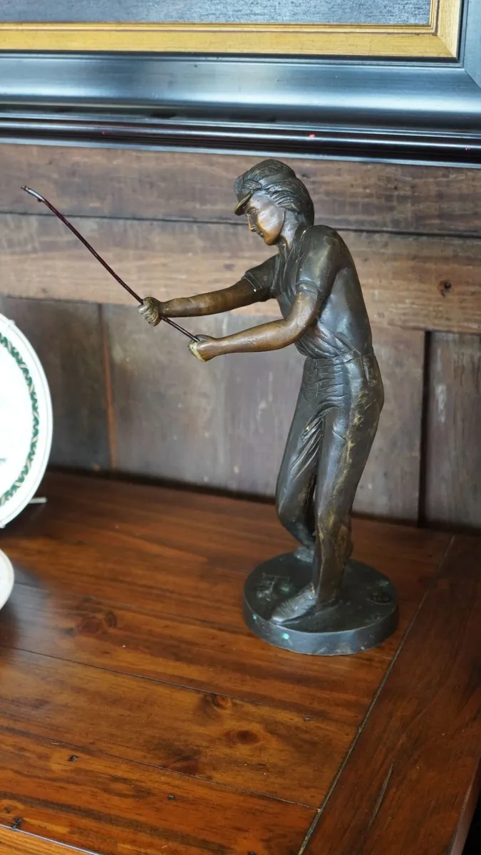 Bronze Golfer Statue - Image 2