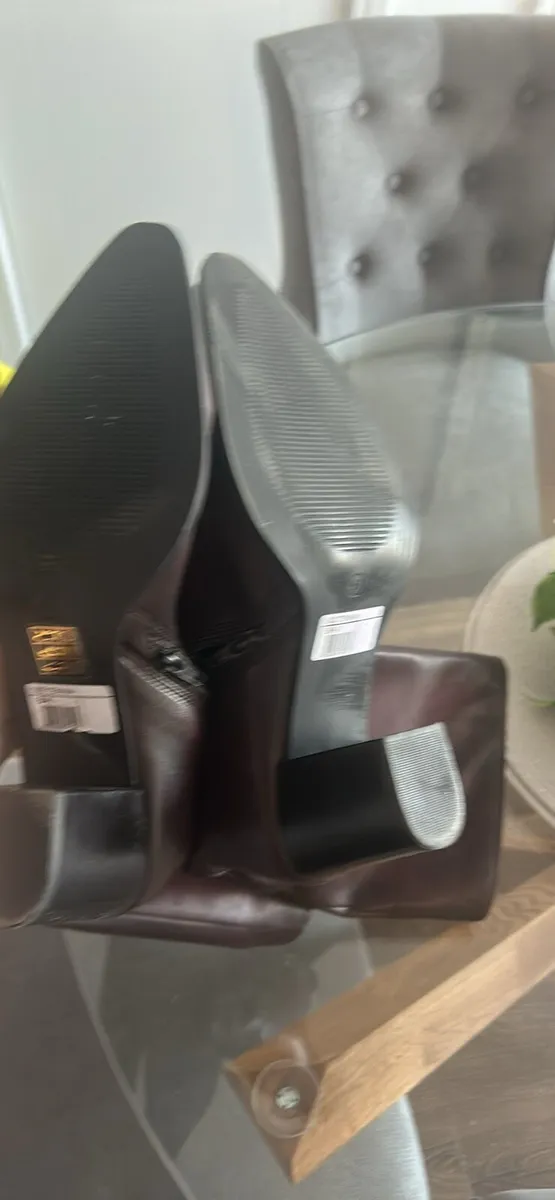 Dune Cowboy Boots size 8 wide calf - Image 2