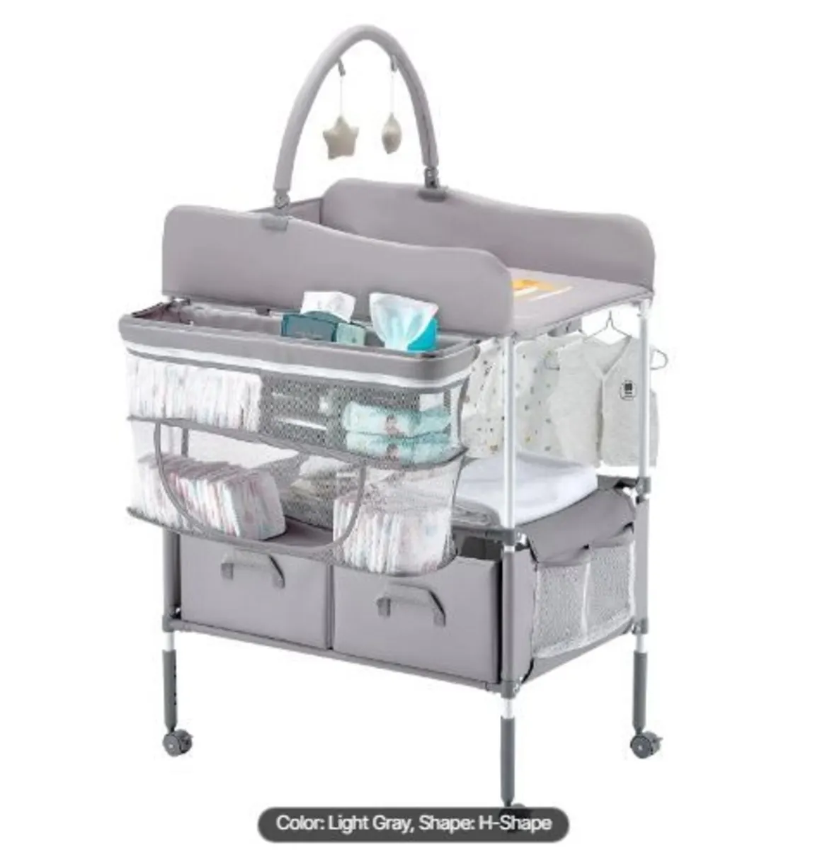 Baby Changing Table, Foldable Diaper - Image 2