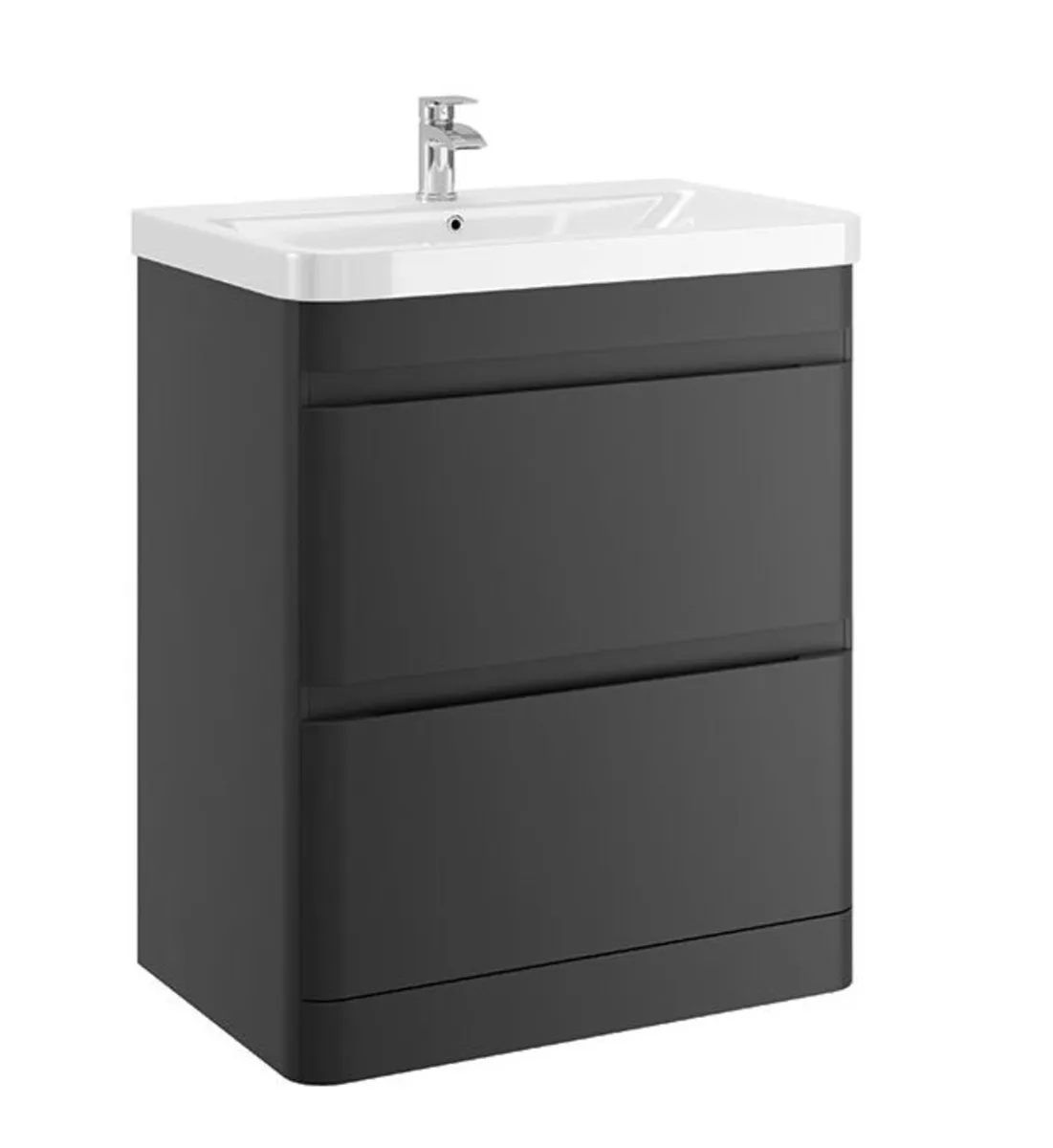 MyLife Casi 700mm 2 Drawer Vanity Unit **NO SINK** - Image 1