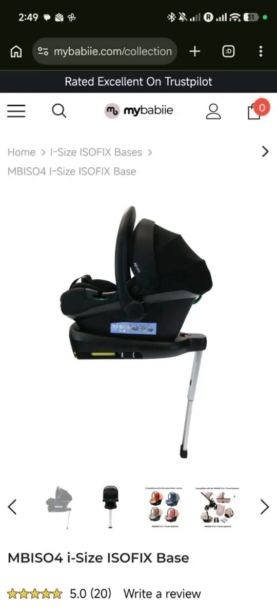MBISO4 i-Size ISOFIX Base - Image 2
