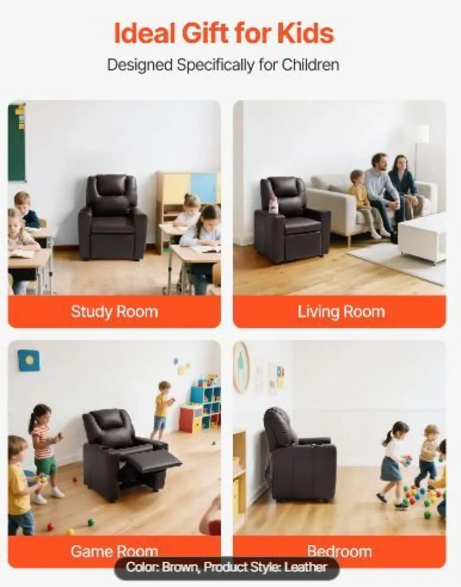 Kids Reclining Chair, Toddler Recliner - Image 4