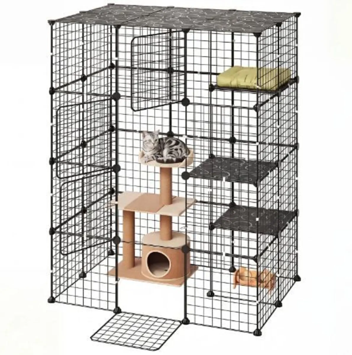 Cat Cage 4-Tier 104.1x71.1x139.7 cm - Image 3