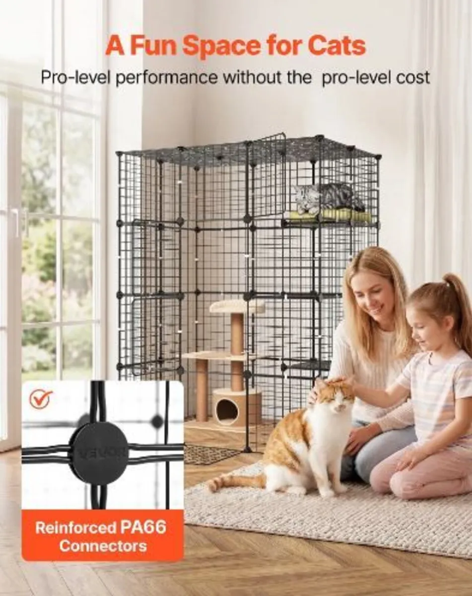Cat Cage 4-Tier 104.1x71.1x139.7 cm - Image 4