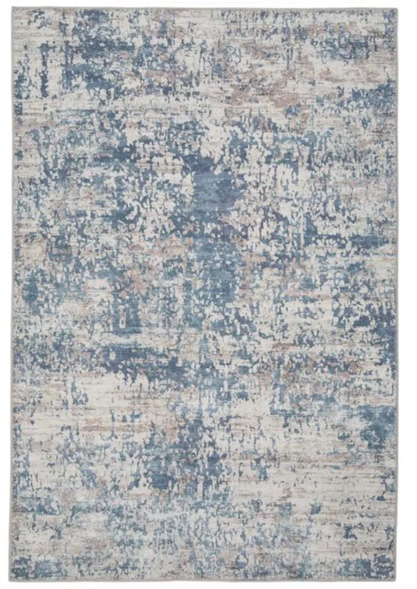 Large Flatwoven Rug - Blue - Image 1