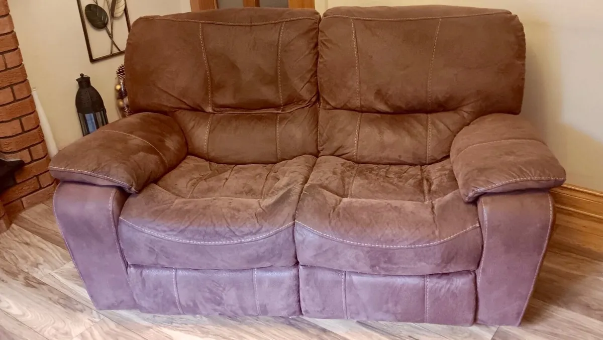 2-Seater Reclining Sofa - Image 1