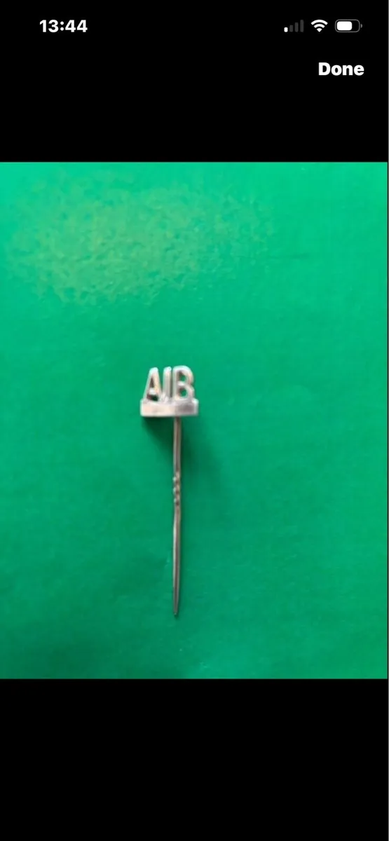 Vintage AIB Silver Lapel Pin - Image 1