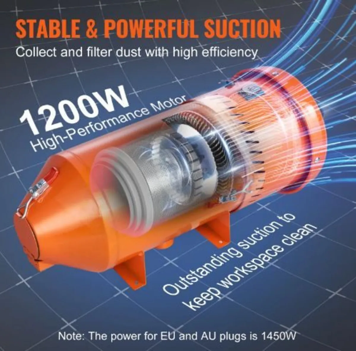Dust Collection System: 1450W - Image 2