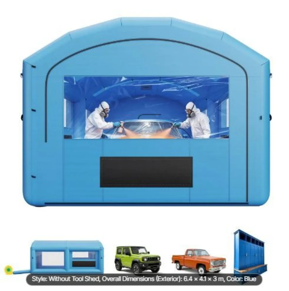 Inflatable Paint Booth, 6.4 x 4.1 x 3 m - Image 1