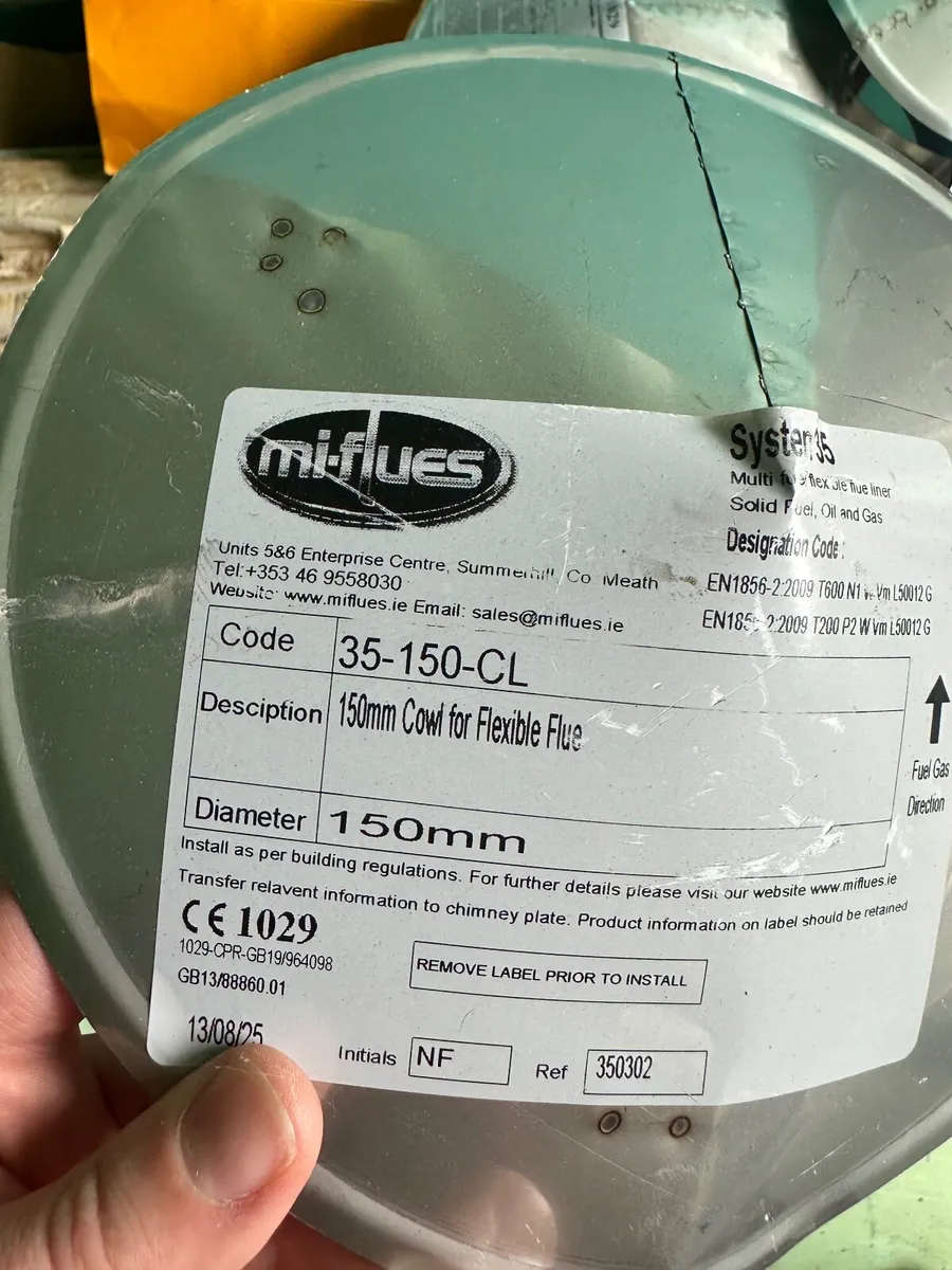 150mm Cowl Flue x 5 - Image 3