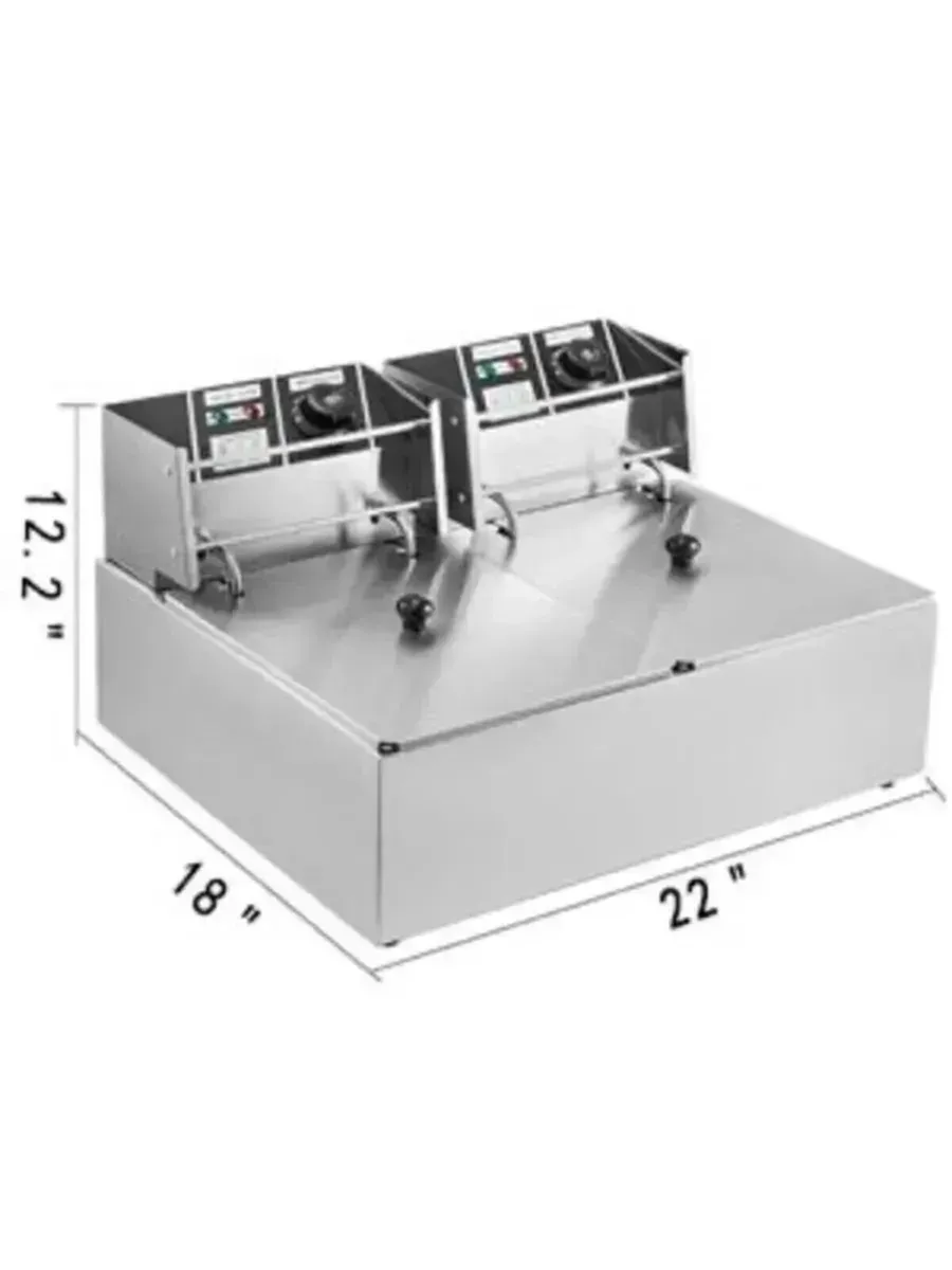 Electric Deep Fryer 12L Stainless Steel Fryer - Image 1