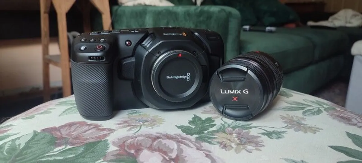 Blackmagic Pocket Cinema Camera 4k (BMPCC4K) + Lumix GX  12-35mm Lens - Image 2