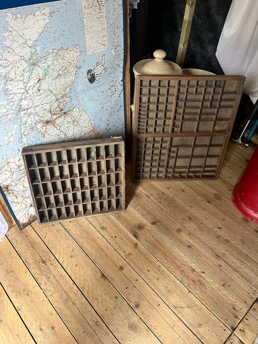 Antique Printers Trays - Image 2