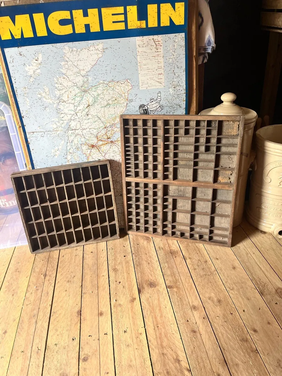 Antique Printers Trays - Image 1