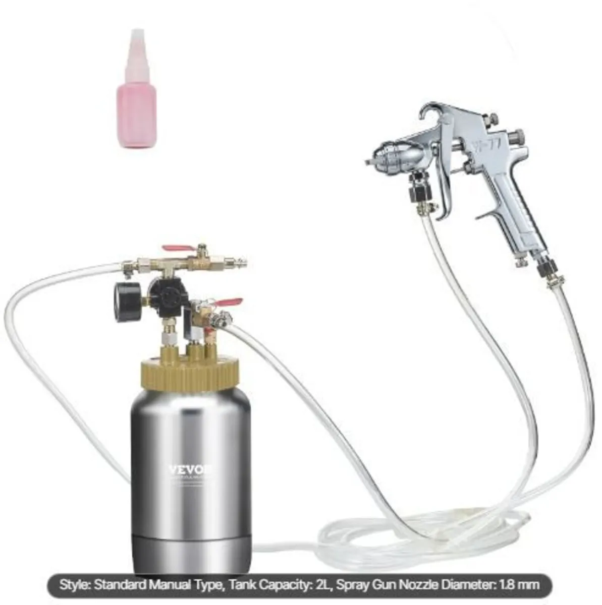 Spray Paint Pressure Pot Tank, 2L/0.5gal - Image 3