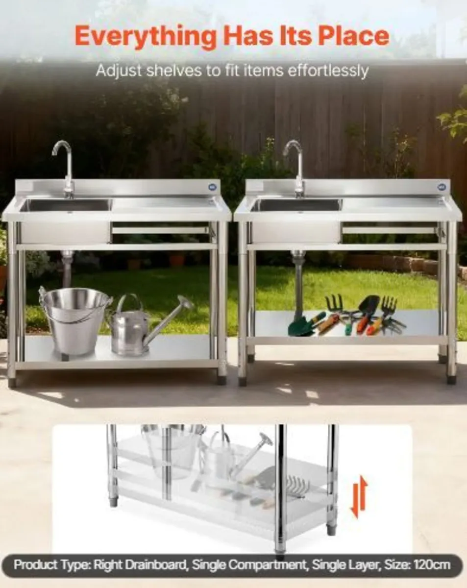 Stainless Steel Utility Sink - Image 2