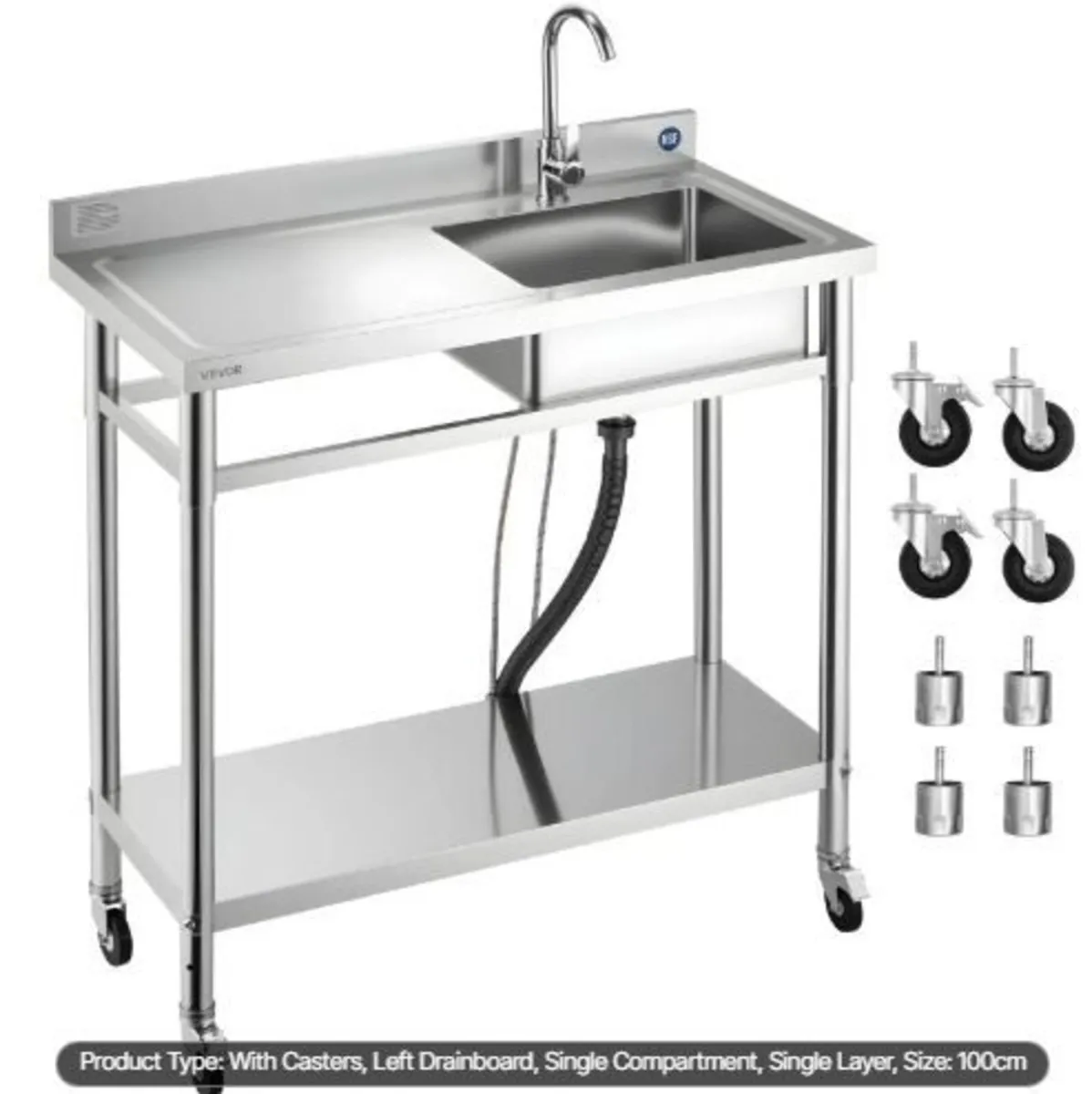 Stainless Steel Utility Sink - Image 4