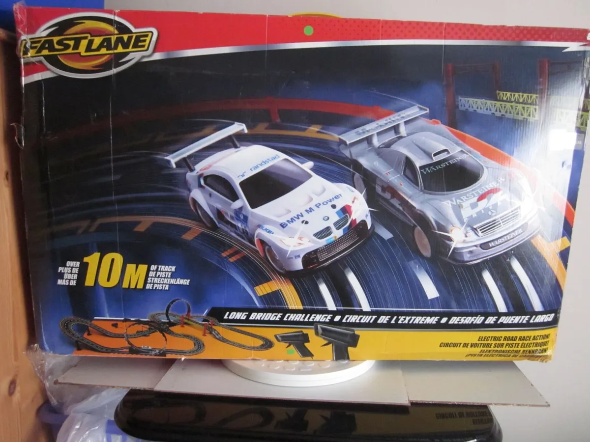 Scalextric Fastlane Long Bridge Challenge 10mTrack - Image 1