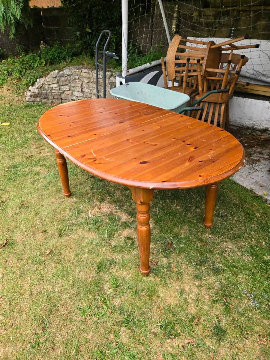 Extendable Pine Kitchen Table - Image 1
