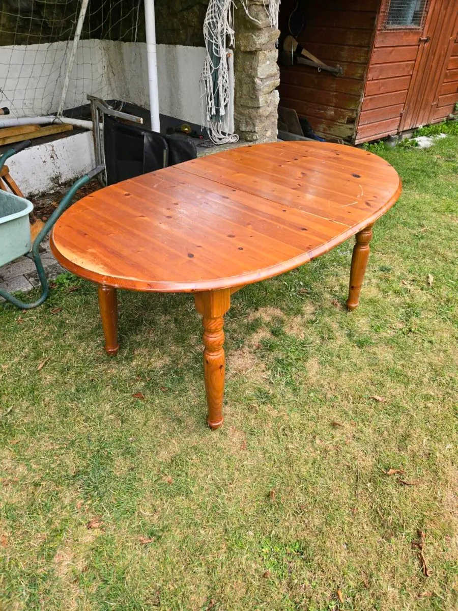 Extendable Pine Kitchen Table - Image 2