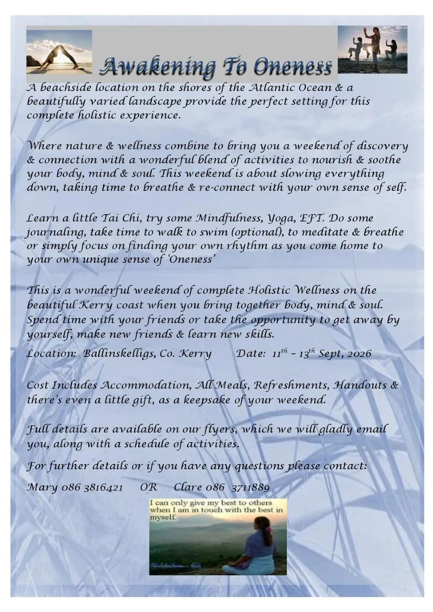 Wellness Weekend in Kerry - Prices from €470