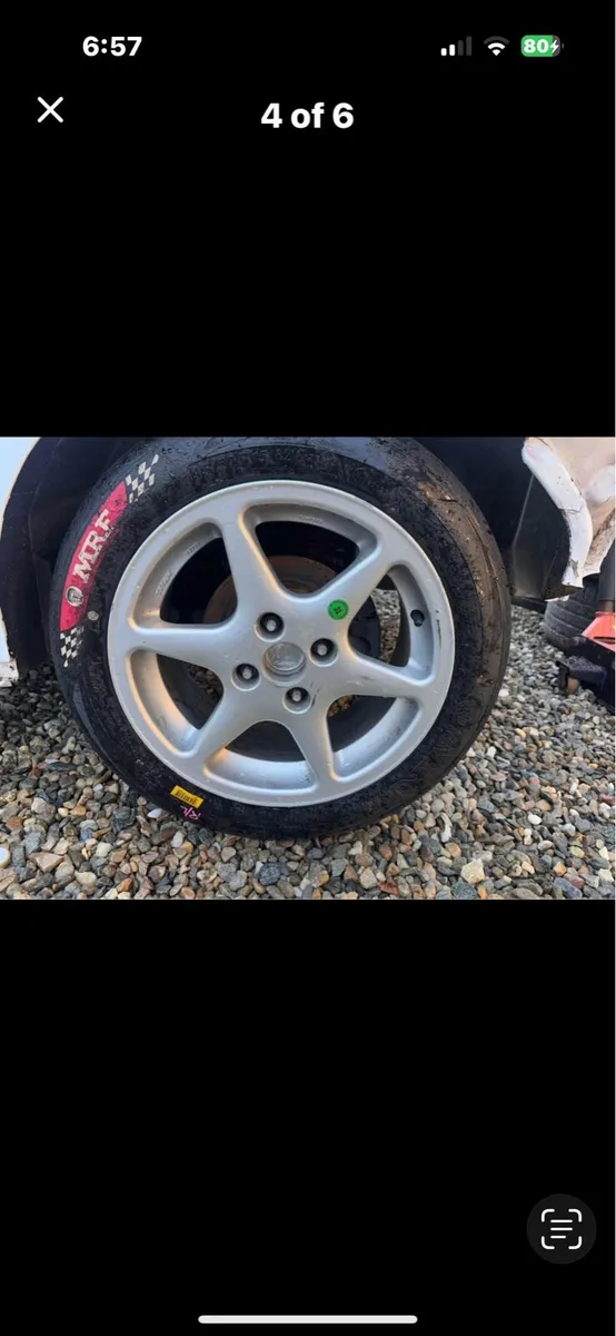 15x7 TITAN Motorsport rims and MRF tyres - Image 3