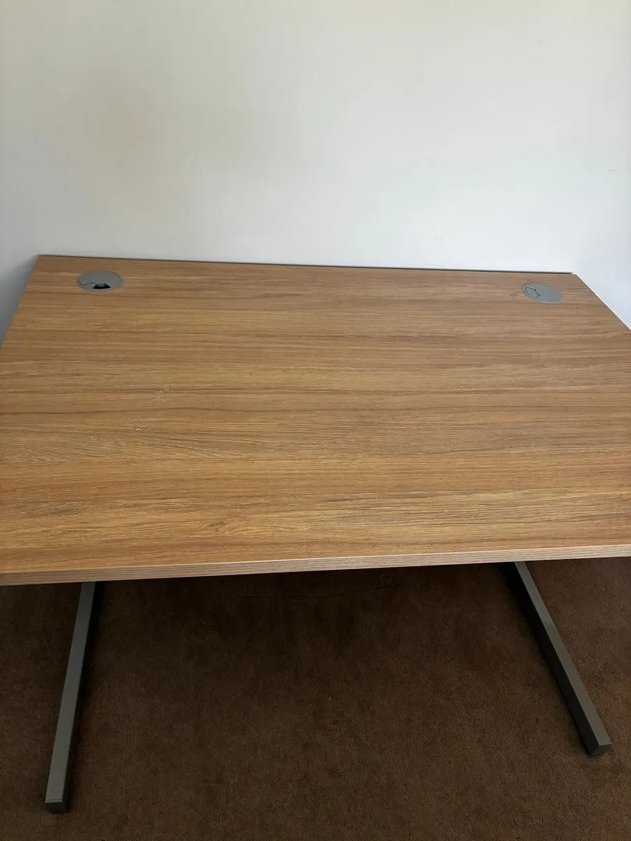Solid Oak Laminated Office desk - Image 1
