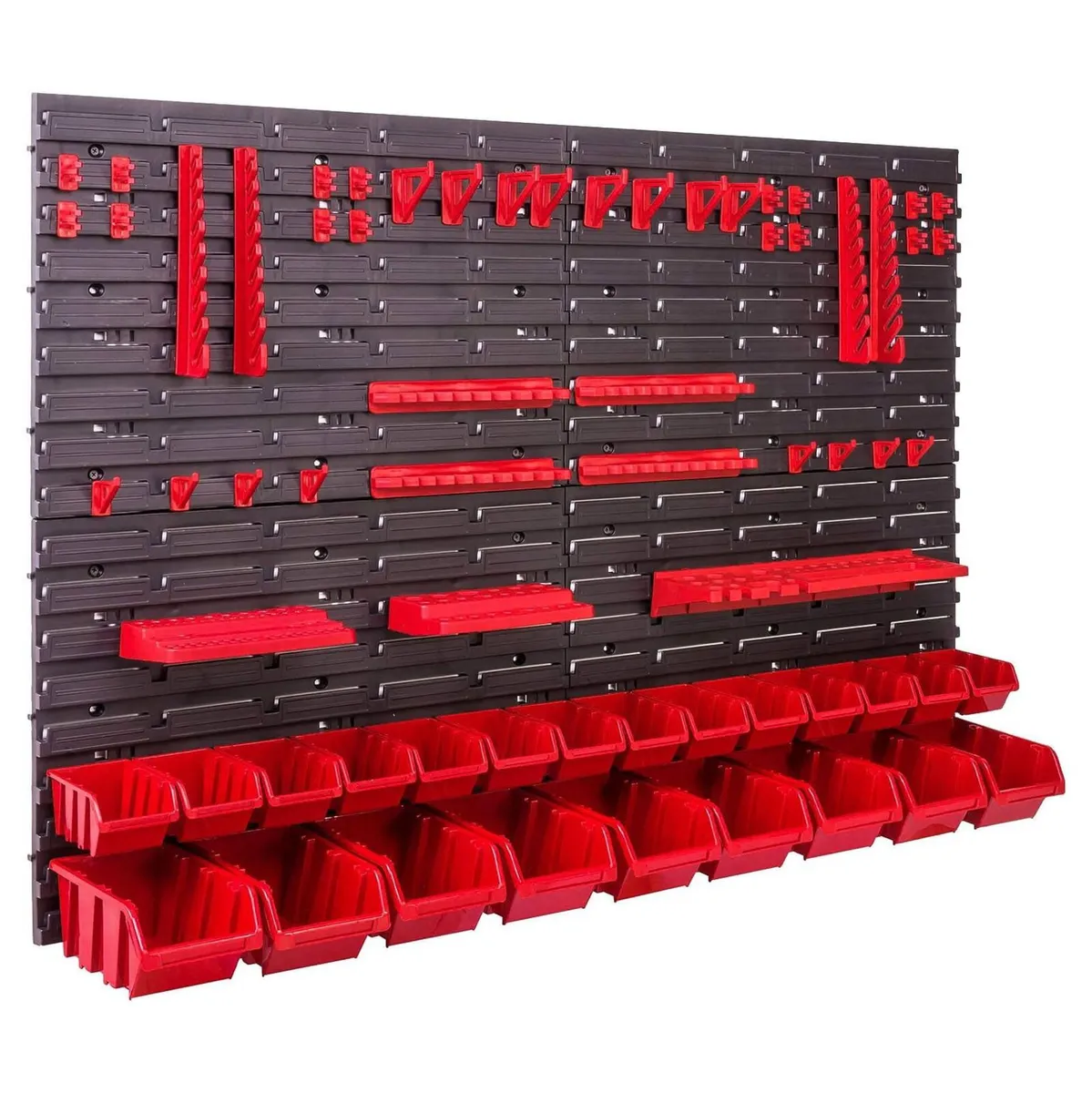 Tool Organiser Rack 58pcs Wall Mounted Pegboard - Image 2
