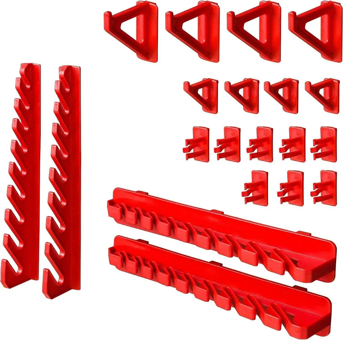 Tool Organiser Rack 58pcs Wall Mounted Pegboard - Image 4