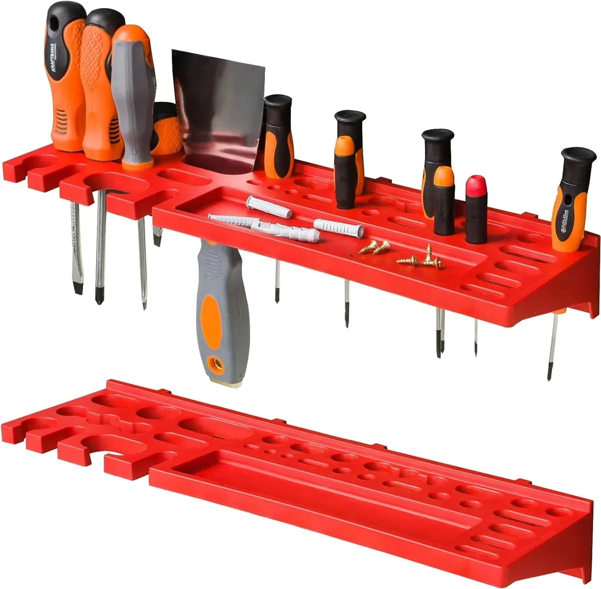 Tool Organiser Rack 58pcs Wall Mounted Pegboard - Image 3