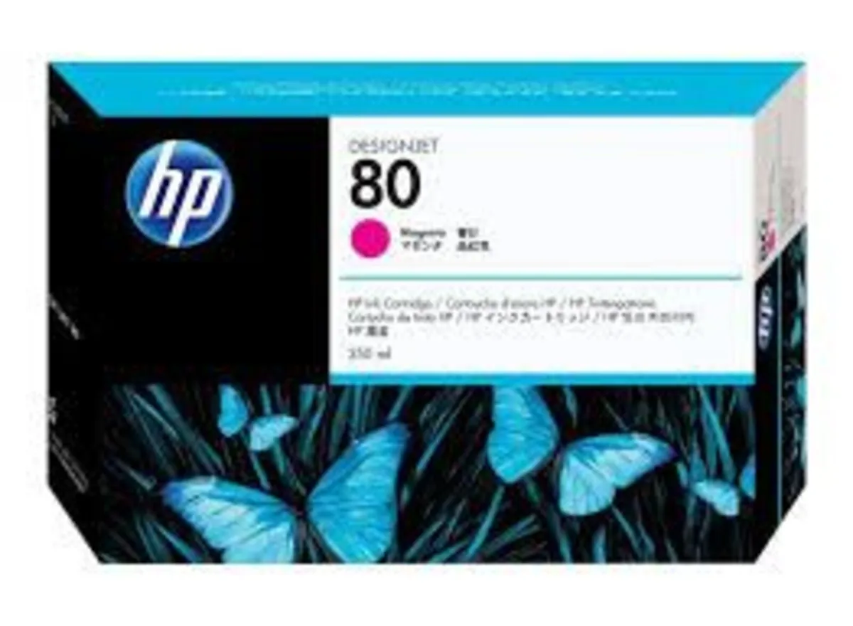 3 Original HP Design Jet 80 Magenta Ink Cartridge