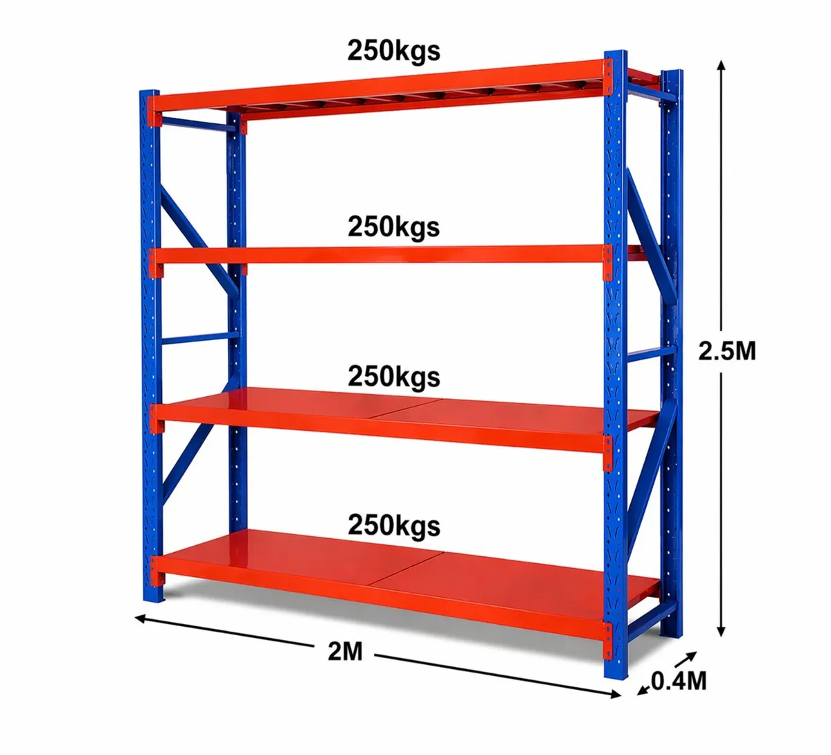 2.5m Tall Longspan Shelving Racking - Image 4