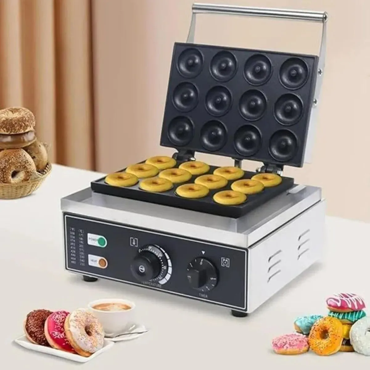 Commercial Donut Waffle Baker Machine - Image 1