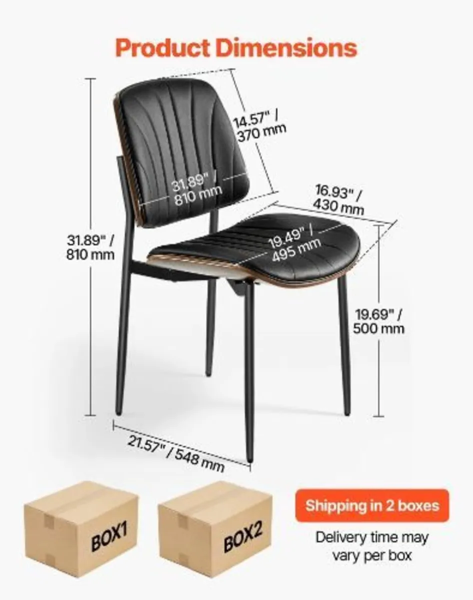 Modern Dining Room Accent Chairs Set of 4 - Image 2