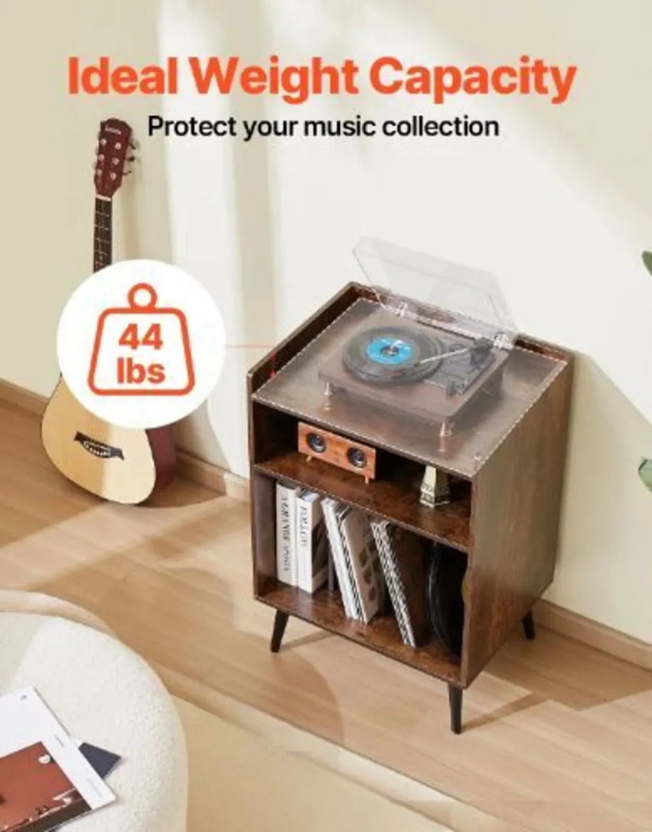 Record Player Stand with LED Light - Image 4