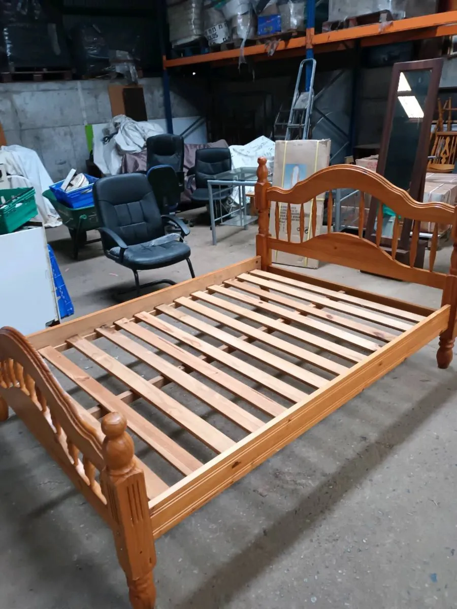 Pine Double Bed - Image 2