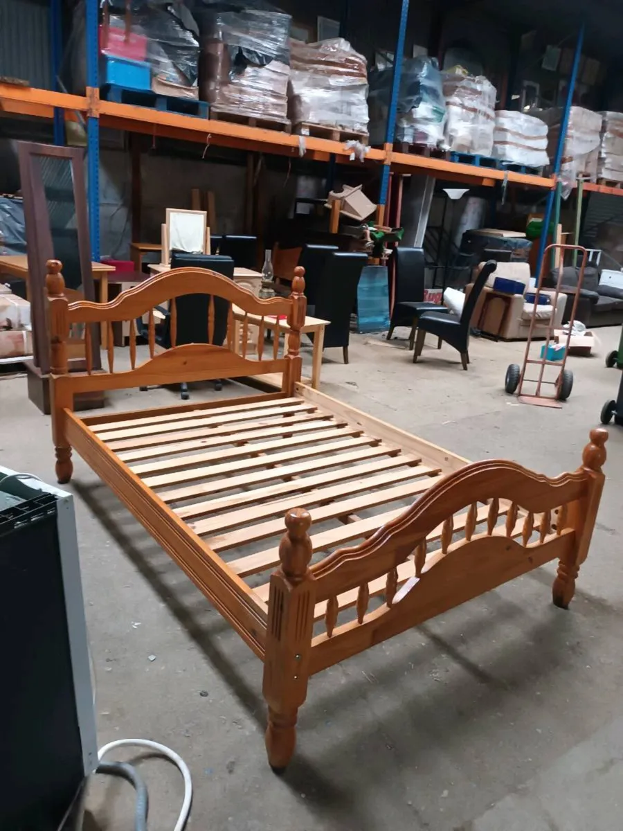 Pine Double Bed - Image 4