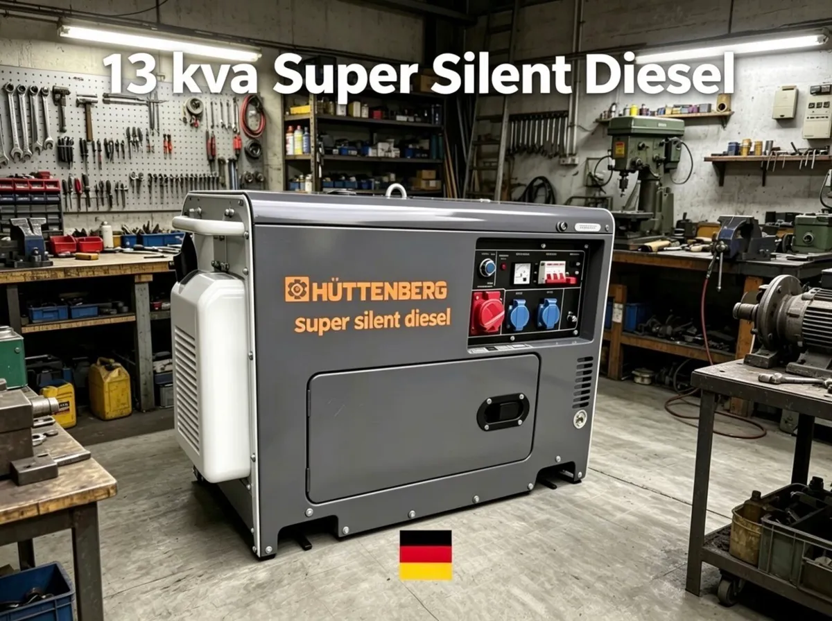 NEW SUPER SILENT DIESEL GENERATOR 13kva KEY START
