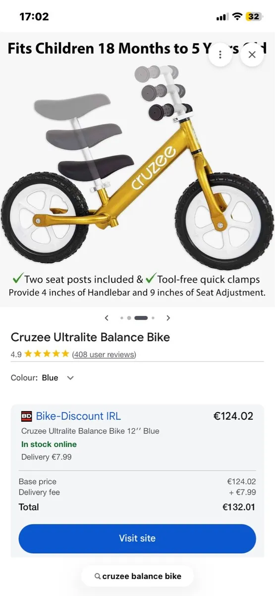 Cruzee Balance Bike - Image 3