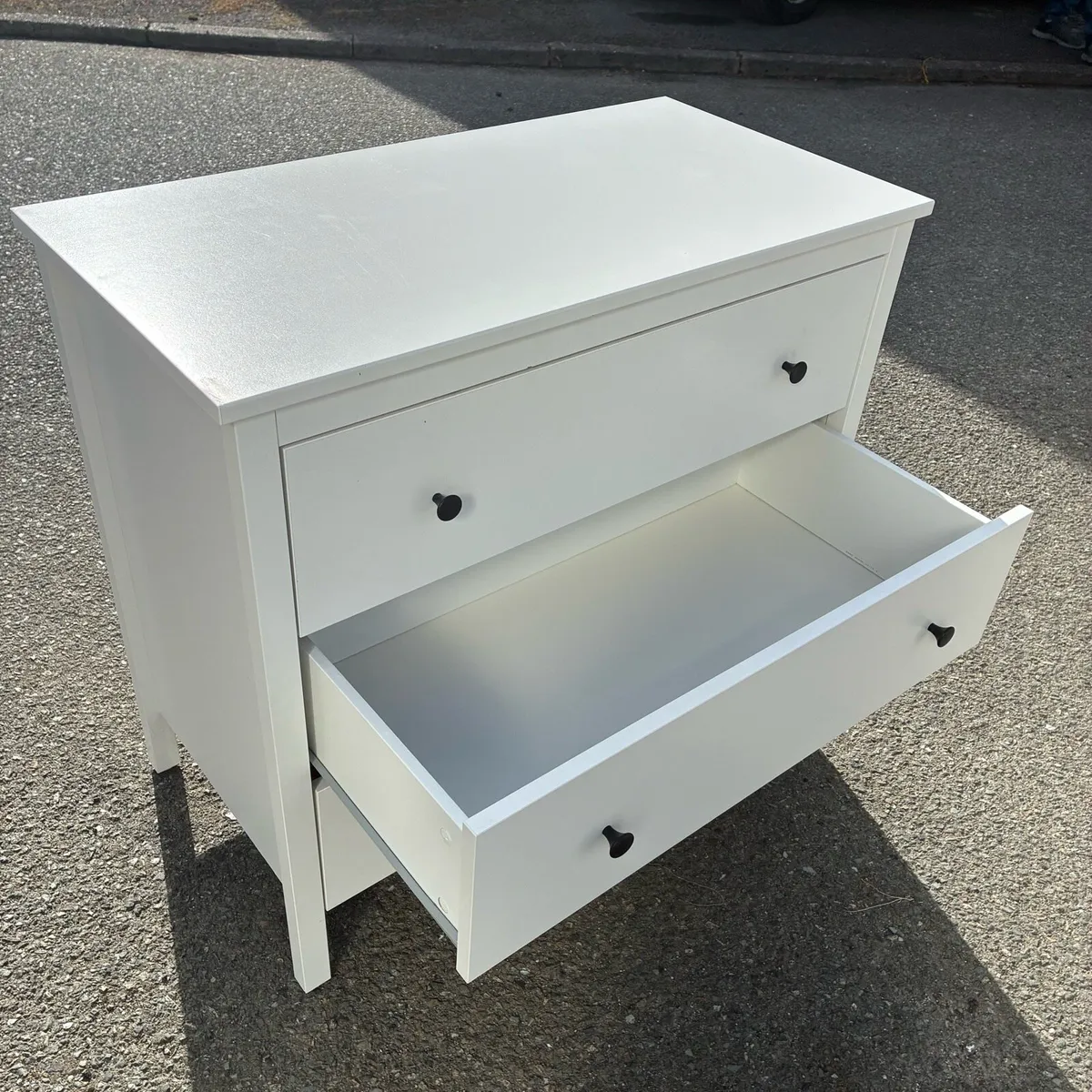 VGC!! White Chest of 3 Deep Drawers - Image 3