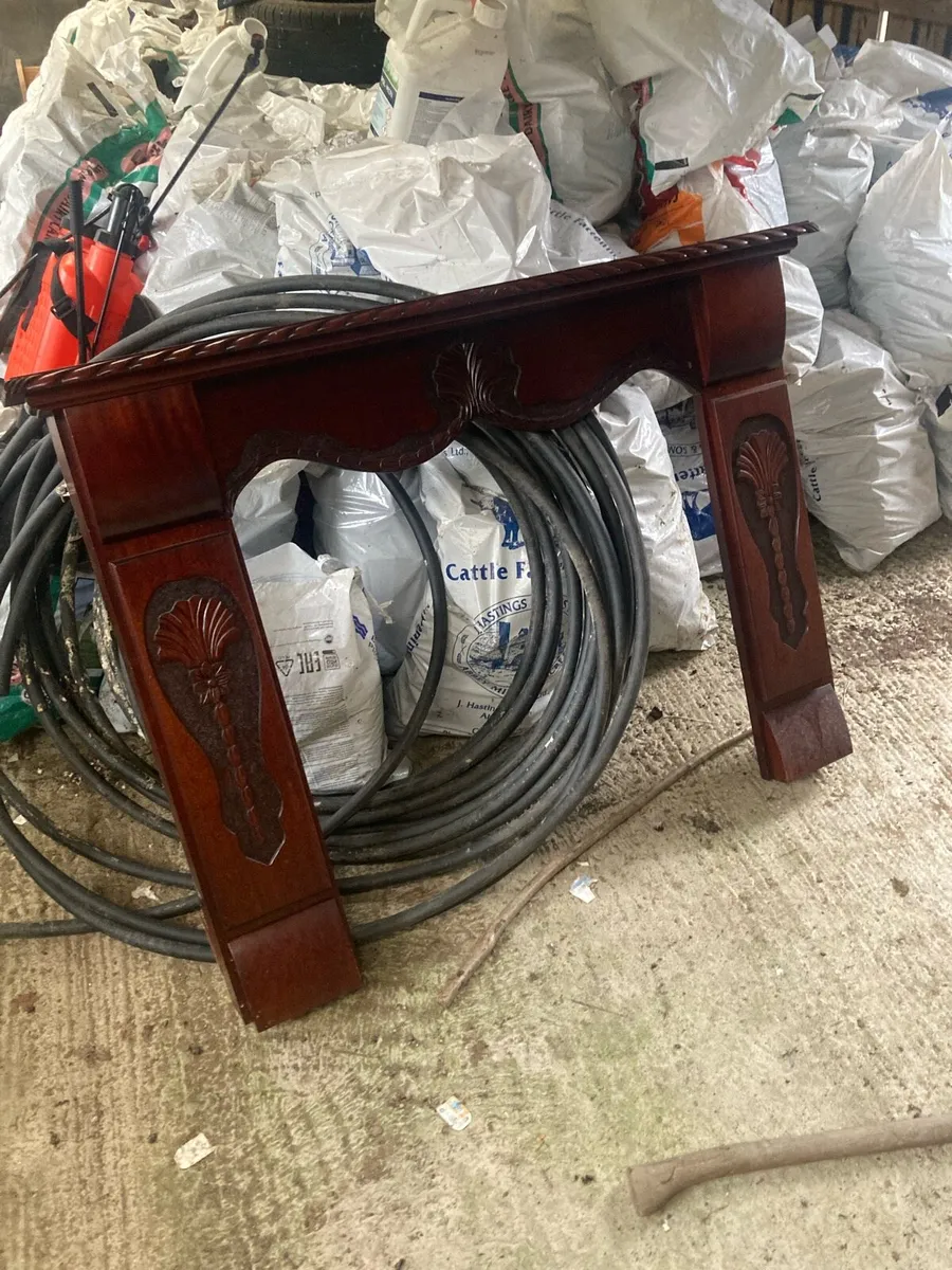 Wooden fireplace surround