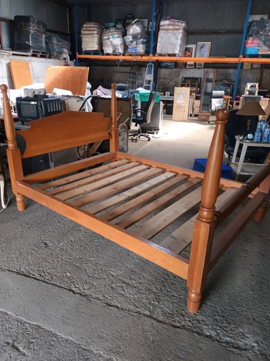 Pine King Size Bed - Image 1