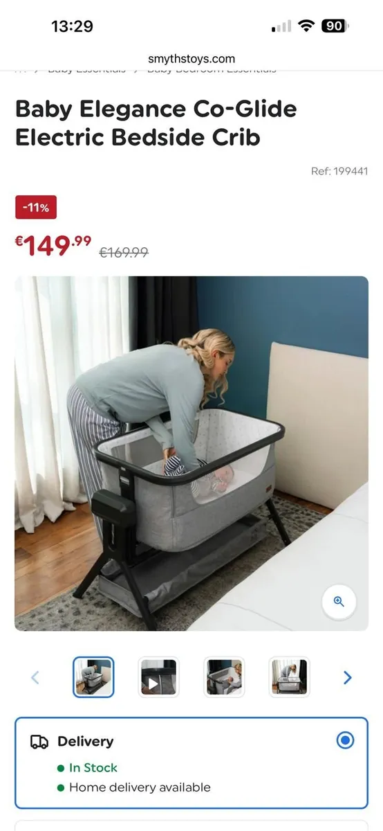 Baby bed side electrical crib