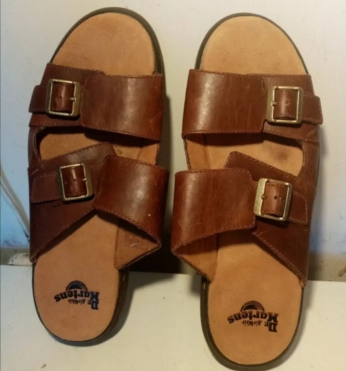Dr Martens Josef Mens Brown Sandals Flip Flops - Image 4