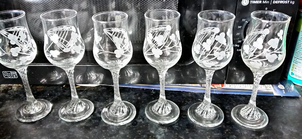 Vintage Duiske Sherry Wine Glasses (13) - Image 4