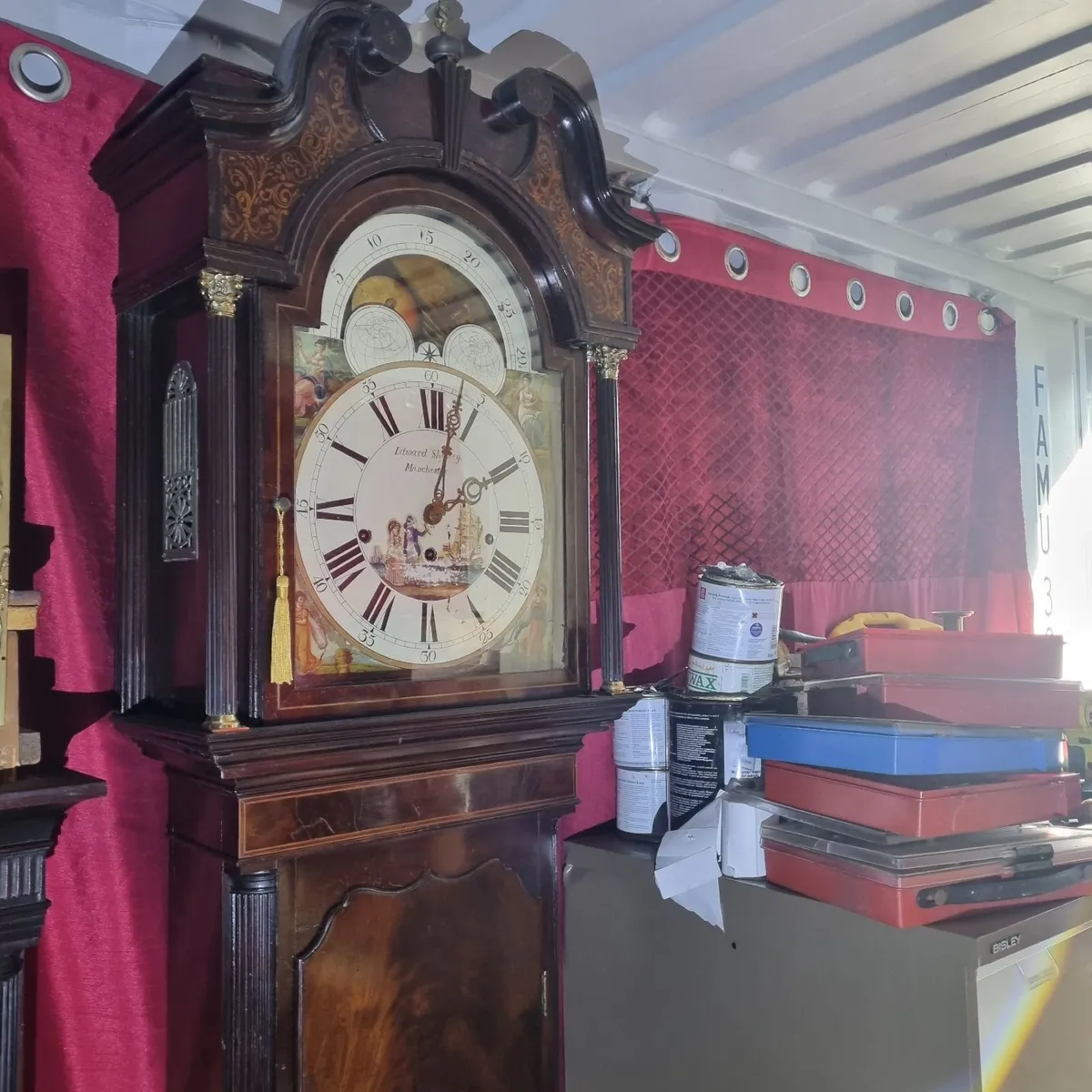grandfather clock triple weight musical - Image 1