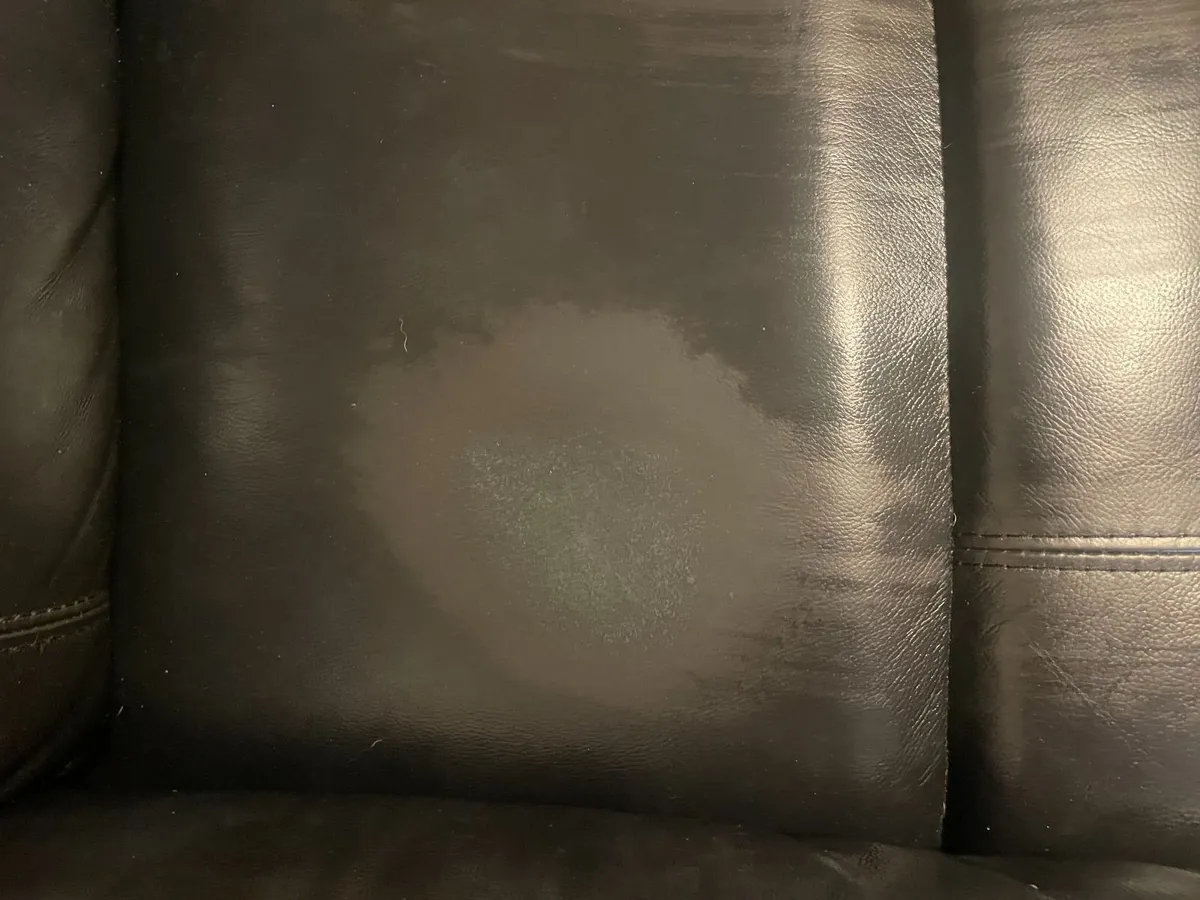 Black Leather Sofa - Image 4